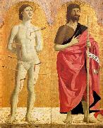 Piero della Francesca Polyptych of the Misericordia: Sts Sebastian and John the Baptist oil painting